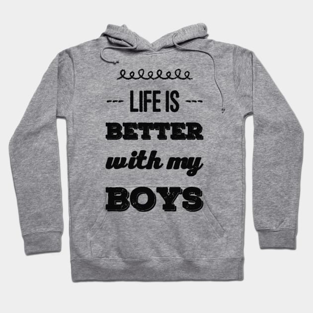Mom of boys hoodie discount
